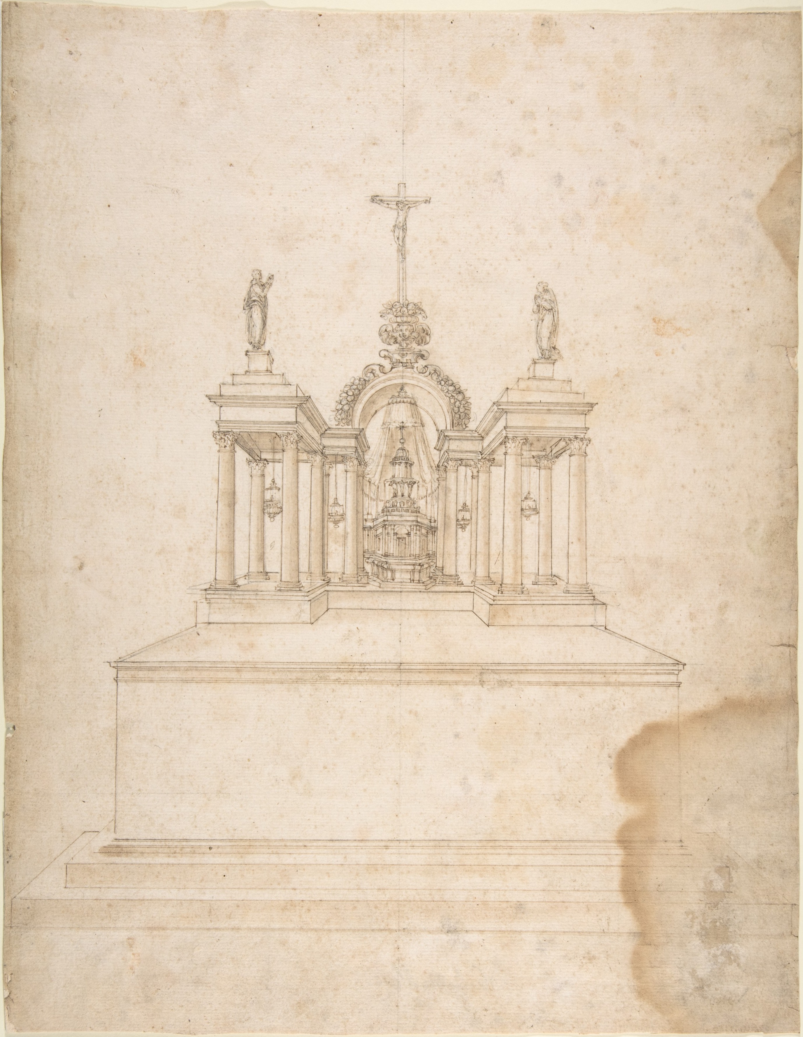 Disegno di Galeazzo Alessi per un tabernacolo, Metropolitan Museum of Art
